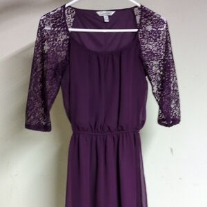 Speechless Elegant Purple Lace Dress